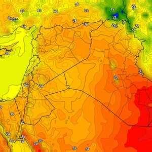 العراق | انخفاض على درجات الحرارة الأربعاء وتراجع على رقعة الأحوال الجوية غير المُستقرة