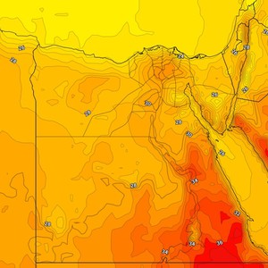 مصر | بقاء درجات الحرارة حول مُعدلاتها الثلاثاء مع نشاط للرياح الشمالية المُثيرة للأتربة والغُبار     