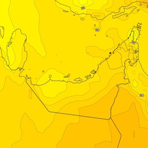الإمارات - المركز الوطني | ظهور الغيوم المُنخفضة مع استمرار فرص الضباب على بعض المناطق 