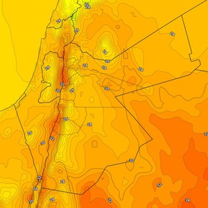 الأردن | ارتفاع قليل على درجات الحرارة الإثنين مع بقائها اقل من مُعدلاتها     