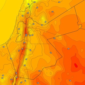 الأردن | استمرار تاثير الكتلة الهوائية مُعتدلة الحرارة على المملكة الخميس     