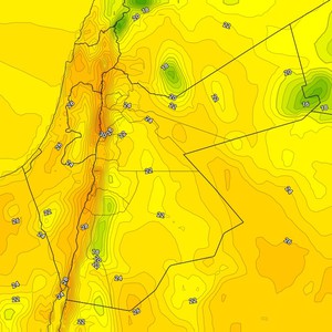 الاردن | ارتفاع على درجات الحرارة الإثنين مع ظهور السُحب على ارتفاعات مُتوسطة وعالية 