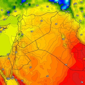 العراق | انخفاض قليل على درجات الحرارة الاثنين مع نشاط للرياح الشمالية الغربية 