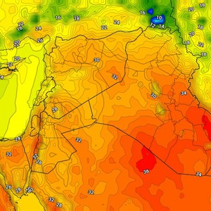 العراق | درجات الحرارة تصل مُنتصف الثلاثينات في العاصمة بغداد الأربعاء 