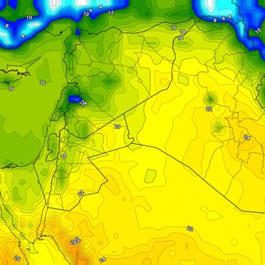 العراق | المزيد من الارتفاع على درجات الحرارة الإثنين مع ظهور السُحب العالية