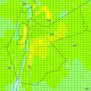الأردن | تنبيه من الغُبار في المناطق الصحراوية الخميس ومن خطر الانزلاق على الطرقات فوق المرتفعات الجبلية العالية 