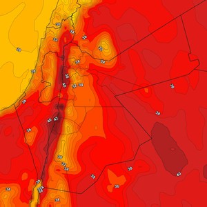 الاردن | درجات حرارة اعلى من مُعدلاتها في اليوم الأول من شهر آب
