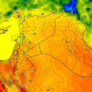 العراق | ارتفاع على درجات الحرارة الاثنين وتصاعد في نسب الغُبار في بعض المناطق  