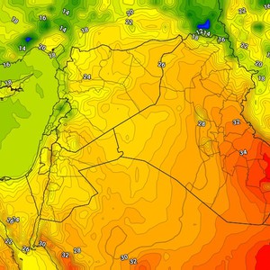 العراق | تفاصيل حالة الطقس المُتوقعة يوم الخميس 21/4/2022   