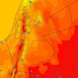 الأردن | درجات حرارة أقل من مُعدلاتها الثلاثاء مع طقس بارد نسبياً في بعض المناطق ورطب ليلاً      
