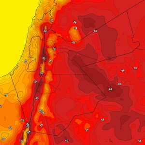 الخميس | اشتداد الكتلة الهوائية الحارة نسبيًا وذروة تأثيرها على المملكة 