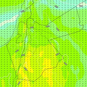 الثلاثاء | منخفض خماسيني مترافق بنشاط الرياح المثيرة للغبار خاصة على جنوب المملكة