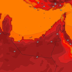 الإمارات | ارتفاع على درجات الحرارة الإثنين واستمرار فرص الأمطار المحلية بشكل عشوائي