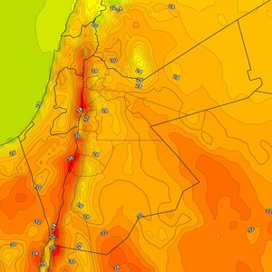 الأردن | ارتفاع على درجات الحرارة الإثنين مع هبوب الرياح الشمالية الغربية  