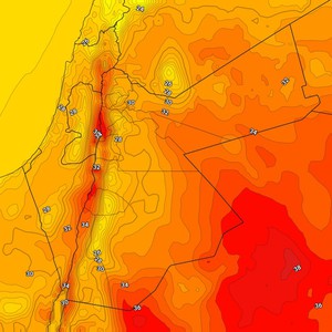 الأردن | انخفاض قليل على درجات الحرارة الأربعاء واستمرار فرص الأمطار على اجزاء محدودة من المملكة 