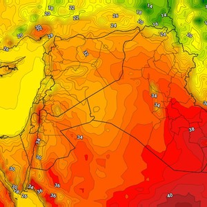 العراق | انخفاض قليل على درجات الحرارة الخميس مع نشاط للرياح المثيرة للغُبار