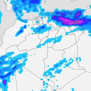 المغرب العربي | حالة قوية من عدم الاستقرار الجوي لعدة أيام مُرفقة بأمطار غزيرة وعواصف بَرَدية