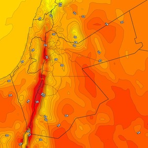 الأردن | ارتفاع إضافي على درجات الحرارة لتصبح حول مُعدلاتها مع هبوب الرياح الجنوبية الغربية الثلاثاء
