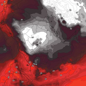 اليمن | إستمرار تأثير الكتلة الهوائية الرطبة خلال نهاية الأسبوع وامطار رعدية غزيرة على مناطق عديدة