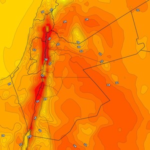 الأحد | امتداد ضعيف لمنخفض البحر الأحمر وارتفاع على درجات الحرارة 