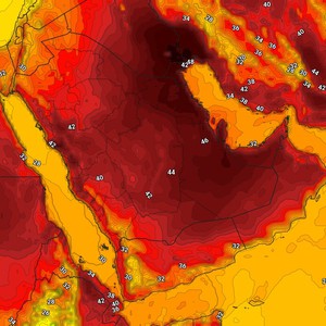 الكويت | استمرار تأثير الموجة الحارة في مُختلف المناطق الأربعاء      
