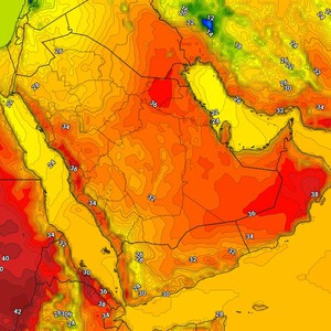 الكويت | بدء تأثير كتلة هوائية حارة نسبياً الخميس وارتفاع ملحوظ على درجات الحرارة 