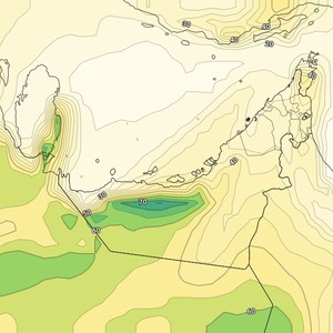 الإمارات - المركز الوطني | انخفاض تدريجي على درجات الحرارة مع ظهور الغيوم المُنخفضة على بعض المناطق