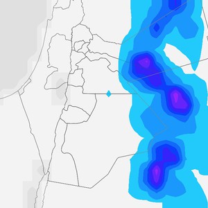 الأردن | أجواء دافئة و زخات من الأمطار على بعض المناطق تتركز شرقاً يوم الثلاثاء