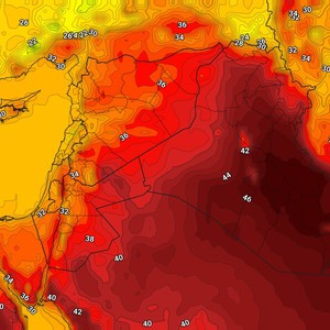 العراق | بقاء درجات الحرارة أعلى من مُعدلاتها بعدة درجات الخميس     