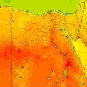 مصر - طقس السبت | اقتراب تدريجي لمنخفض جوي خماسيني جديد يتمركز شرق ليبيا وارتفاع ملحوظ على درجات الحرارة