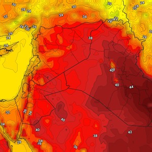 العراق | ارتفاع على درجات الحرارة واشتداد حدة الاجواء الحارة الخميس    