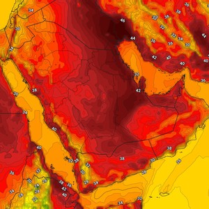 الكويت | طقس شديد الحرارة الأربعاء مع نشاط تدريجي للرياح الشمالية الغربية 