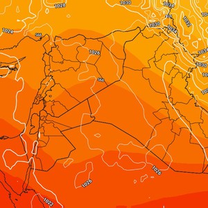 العراق | امتداد للمرتفع الجوي السيبيري الثلاثاء يترافق بهبوب الرياح الشمالية الغربية الباردة والأجواء المُستقرة