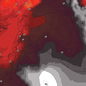 الأردن | ارتفاع قليل مُتوقع على درجات الحرارة إعتباراً من الثلاثاء 