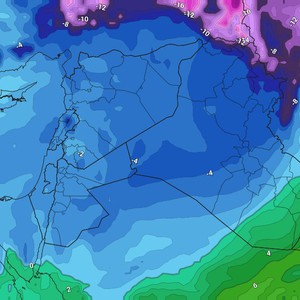 الأردن | الكتلة الهوائية السيبيرية شديدة البرودة تفرض سيطرتها على المملكة الإثنين