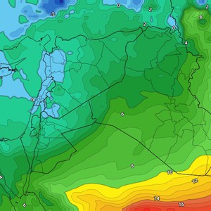 الأردن | اشتداد المُنخفض الجوي الخميس وجبهة هوائية تعبر شمال ووسط المملكة بعد الظهر   