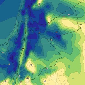 الأردن | ليلة باردة نسبياً مُقبلة على المناطق الجبلية والسهلية مع إحتمالية لتشكل الضباب
