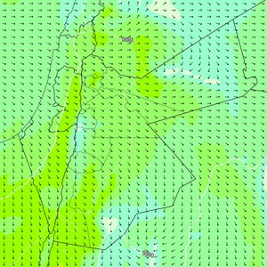 الأردن | استمرار تدفق التيارات الهوائية المُعتدلة والرطبة نحو المملكة الأحد      