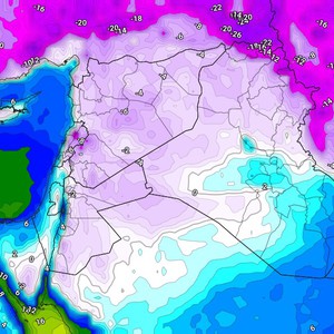 ازدياد تأثر العراق بكتلة هوائية قطبية قارسة البرودة الأحد وانخفاض آخر على درجات الحرارة لتقترب من الصفر المئوي في بغداد ليلاً