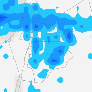 Jordanie/Vendredi : Ciel nuageux en journée et pluie dans de nombreuses régions la nuit, si Dieu le veut.