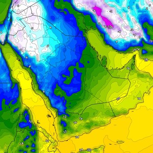 السعودية | موجة برد جديدة تؤثر على المملكة حتى الإثنين والحرارة حول الصفر المئوي 