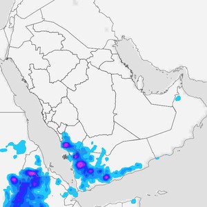 السعودية: أمطار غزيرة مصحوبة بالصواعق والبَرَديات تشمل هذه المناطق يوم الأربعاء