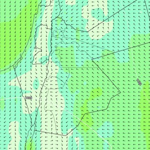الأردن | نشاط في الرياح الشرقية خلال النصف الأول من الأسبوع وفرصة لبعض الأمطار نهايته