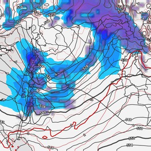 العراق | تعرف على أماكن تساقط وتراكم الثلوج خلال الموجة القطبية الجديدة المتوقعة إعتباراً عصر من الأربعاء