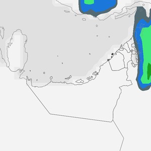 الإمارات - المركز الوطني | فرصة هطول أمطار على بعض المناطق الشرقية والشمالية والسواحل والجزر