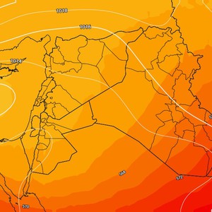 زخات رعدية محلية من المطر يوم الخميس وهطول للأمطار على فترات الجمعة والسبت