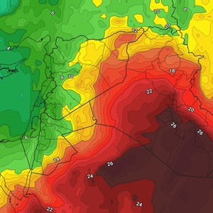 الأردن | تنبيه من الفوارق الحرارية الهائلة مابين نهار وليل الثلاثاء والتي قد تفوق الـ 20 درجة في بعض المناطق