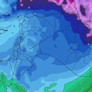 العراق | سيطرة الكتلة الهوائية السيبيرية شديدة البرودة على الدولة الإثنين