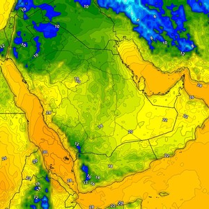 السعودية | درجات حرارة أبرد من مُعدلاتها شمال المملكة واستمرار المرتفع العلوي على بقية المناطق