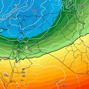 العراق | موجات غُبارية في العديد من المناطق الاثنين تسبق مُنخفض جوي وكُتلة هوائية باردة الثلاثاء والأربعاء